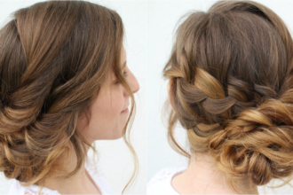 Top 5 Hairstyles for This Wedding Season: Romantic Braided Updo.