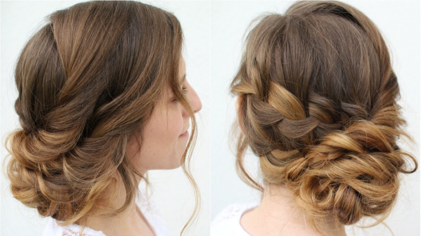 Top 5 Hairstyles for This Wedding Season: Romantic Braided Updo.